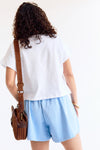 Daisy Shorts Sky Blue