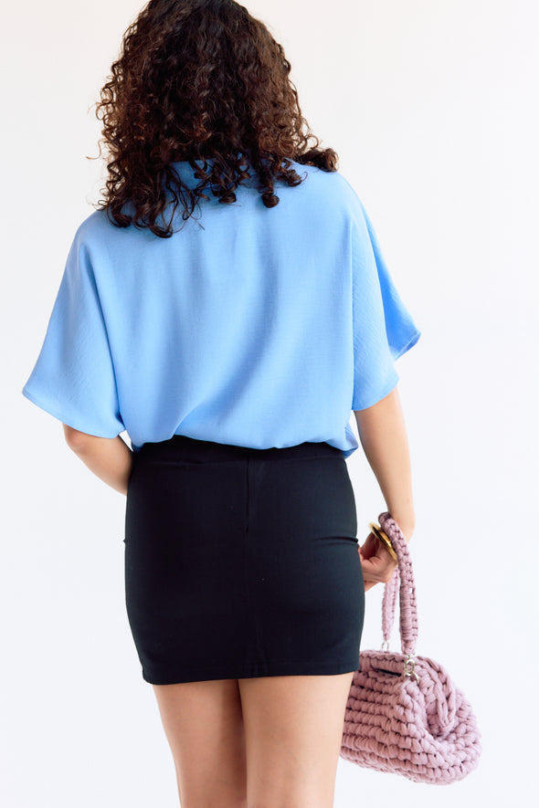 Twist Skirt Black