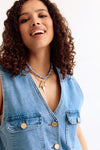Albertine Dress Denim Blue