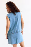 Albertine Dress Denim Blue