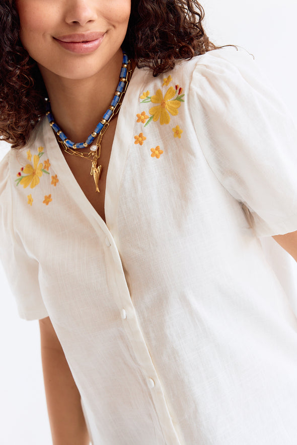 Sun Cotton Flower Top