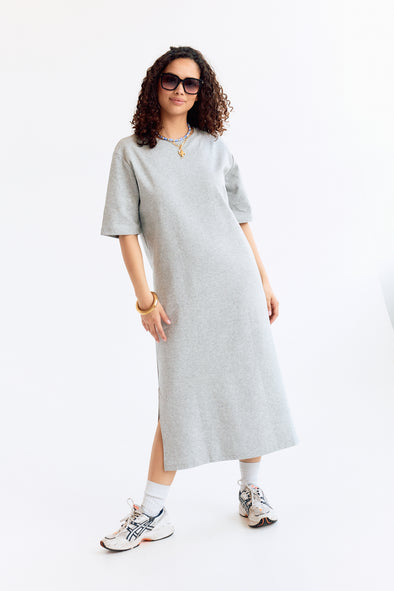 Robin T-Shirtdress Light Grey