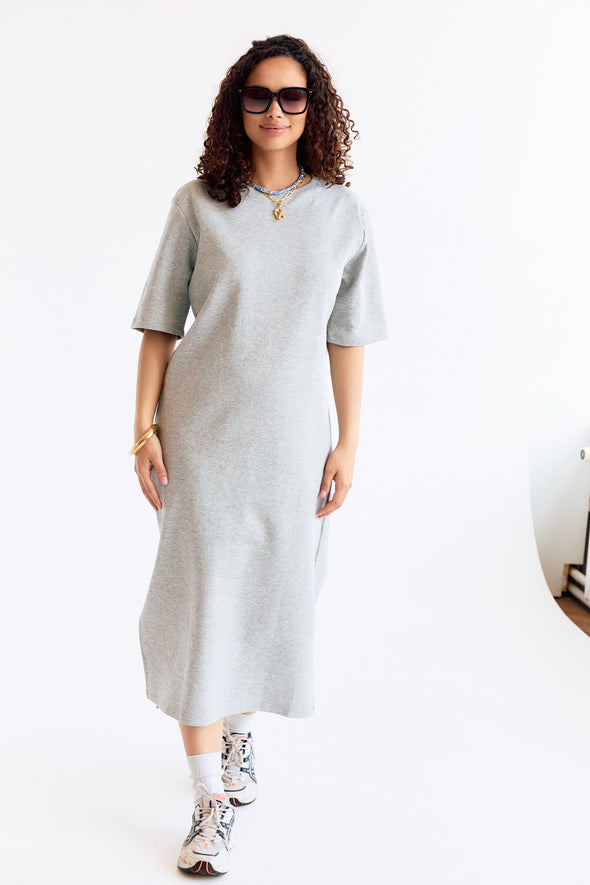 Robin T-Shirtdress Light Grey