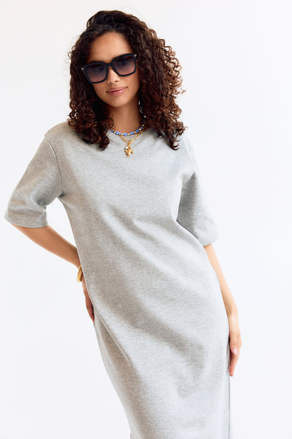 Robin T-Shirtdress Light Grey