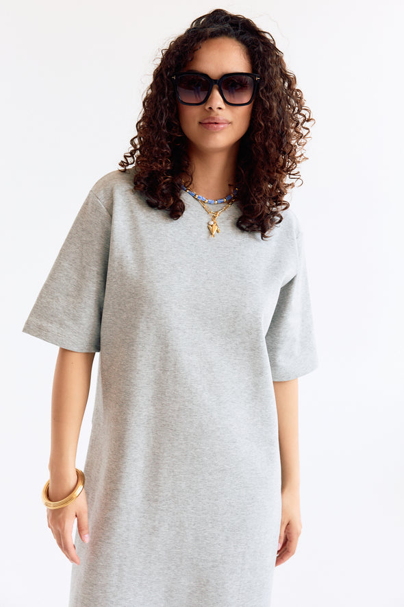 Robin T-Shirtdress Light Grey