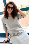 Robin T-Shirtdress Light Grey