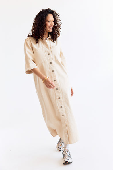 Olivia Shirtdress Ecru