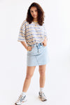 Jim Braided Denim Skirt