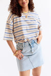 Jim Braided Denim Skirt