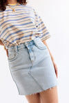 Jim Braided Denim Skirt