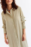 Zac Dress Khaki Ecru