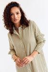 Zac Dress Khaki Ecru