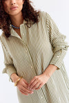 Zac Dress Khaki Ecru