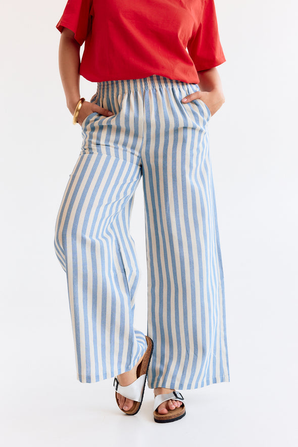 Polin Cotton Trousers Sky Blue