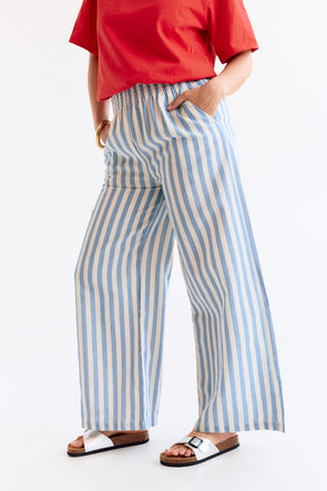 Polin Cotton Trousers Sky Blue