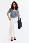 Jolie SS Short Denim Top