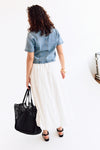 Jolie SS Short Denim Top