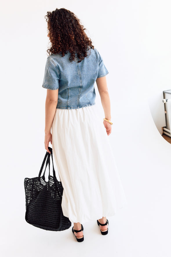 Jolie SS Short Denim Top
