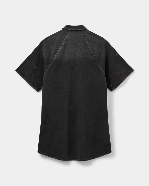 May Shirtdress Washed Black