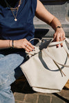 Towny Soft Structure Bag White Sand