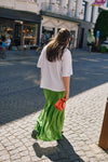 Elina HW Ankle Skirt Spindle Green