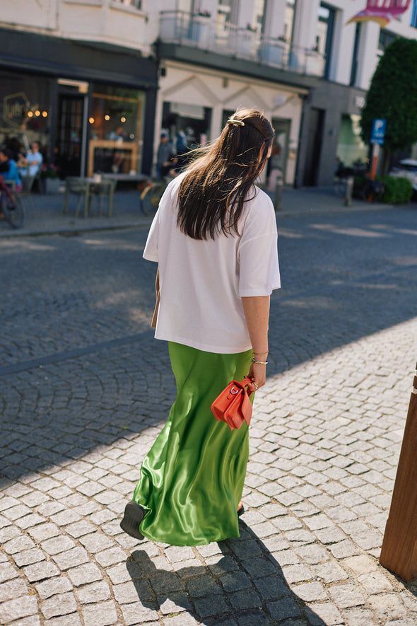Elina HW Ankle Skirt Spindle Green