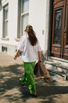 Elina HW Ankle Skirt Spindle Green