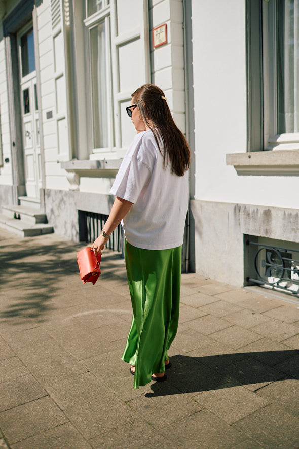 Elina HW Ankle Skirt Spindle Green