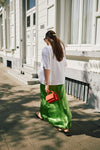 Elina HW Ankle Skirt Spindle Green