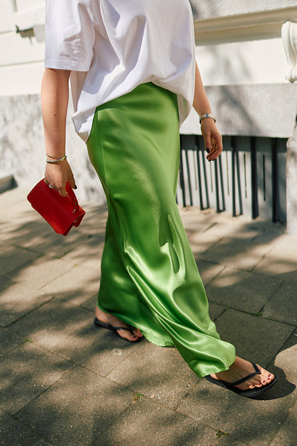 Elina HW Ankle Skirt Spindle Green