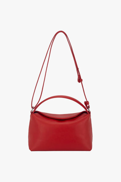 Note Soft Structure Bag Coral Red