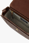 Nina Leather Bag Chocolate Croco