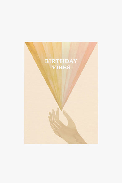 Birthday Vibes Rainbow Card