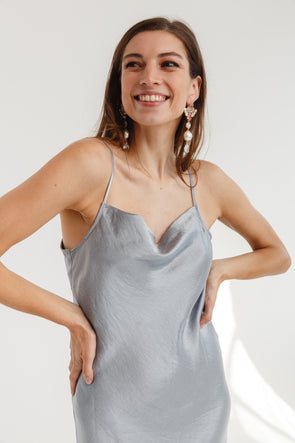 Silva Strap Dress Silver