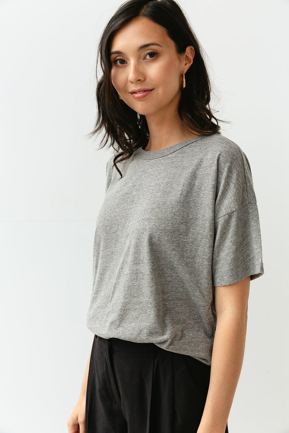 Her Tee Heather Grey