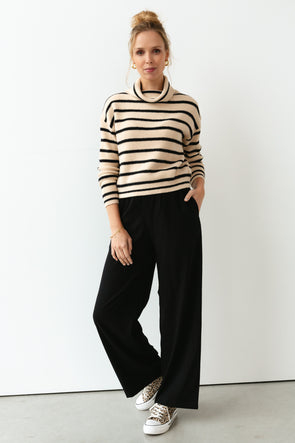 Tinni Relaxed Wide Pants Black