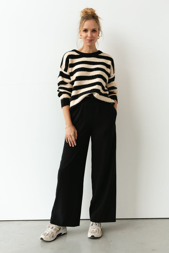 Tinni Relaxed Wide Pants Black