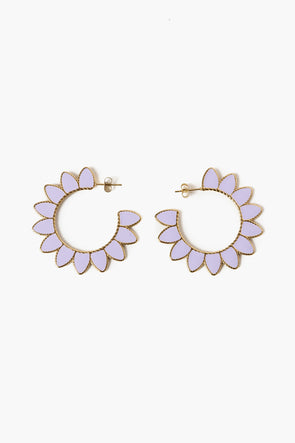 Sunflower Purple Earrings