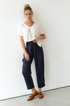Gabrielle Trousers Dark Blue