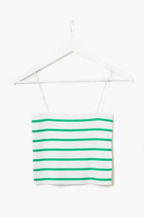 Lena Striped Top Green