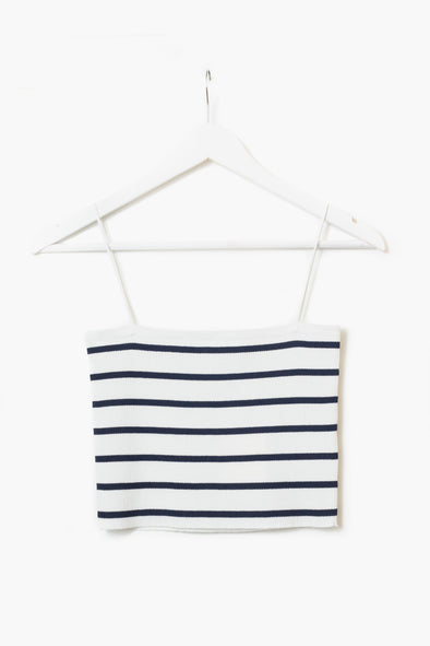 Lena Striped Top Navy