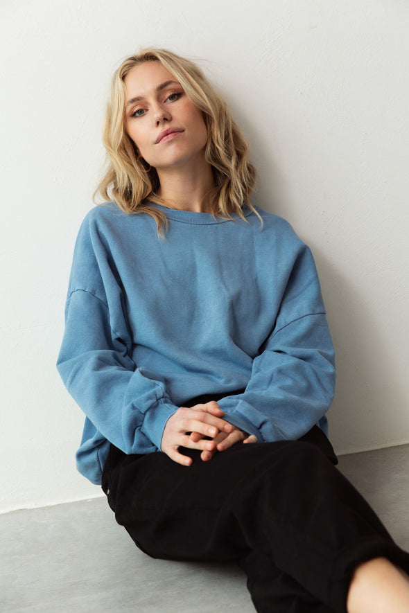 Diane Sweater Denim Blue