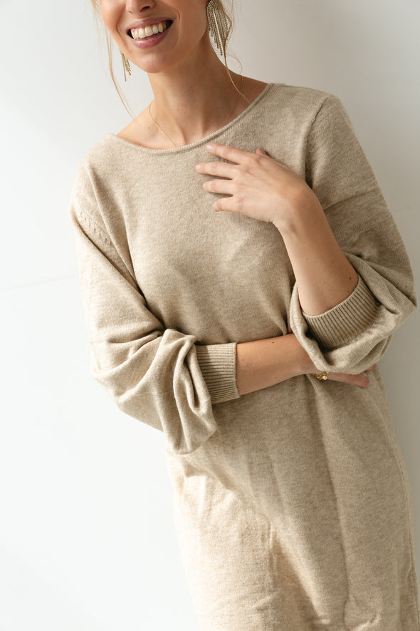 Ril Reversible Dress Natural