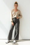 Eloise Wide Jeans Light Grey