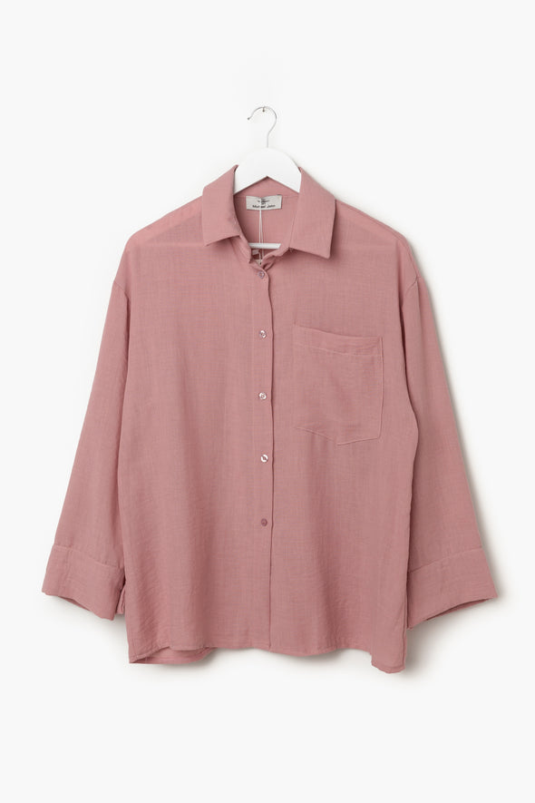 Dixie Oversized Shirt Pink