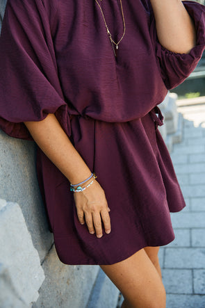Yvette Relaxed Short Dress Fig
