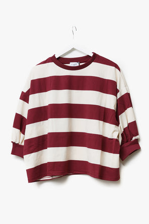 Dakota LS Sweater Burgundy