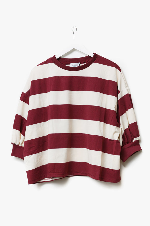 Dakota LS Sweater Burgundy