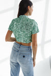 Fox Sequins Top Green