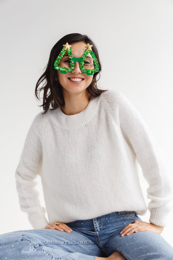 Damian Knit Ecru